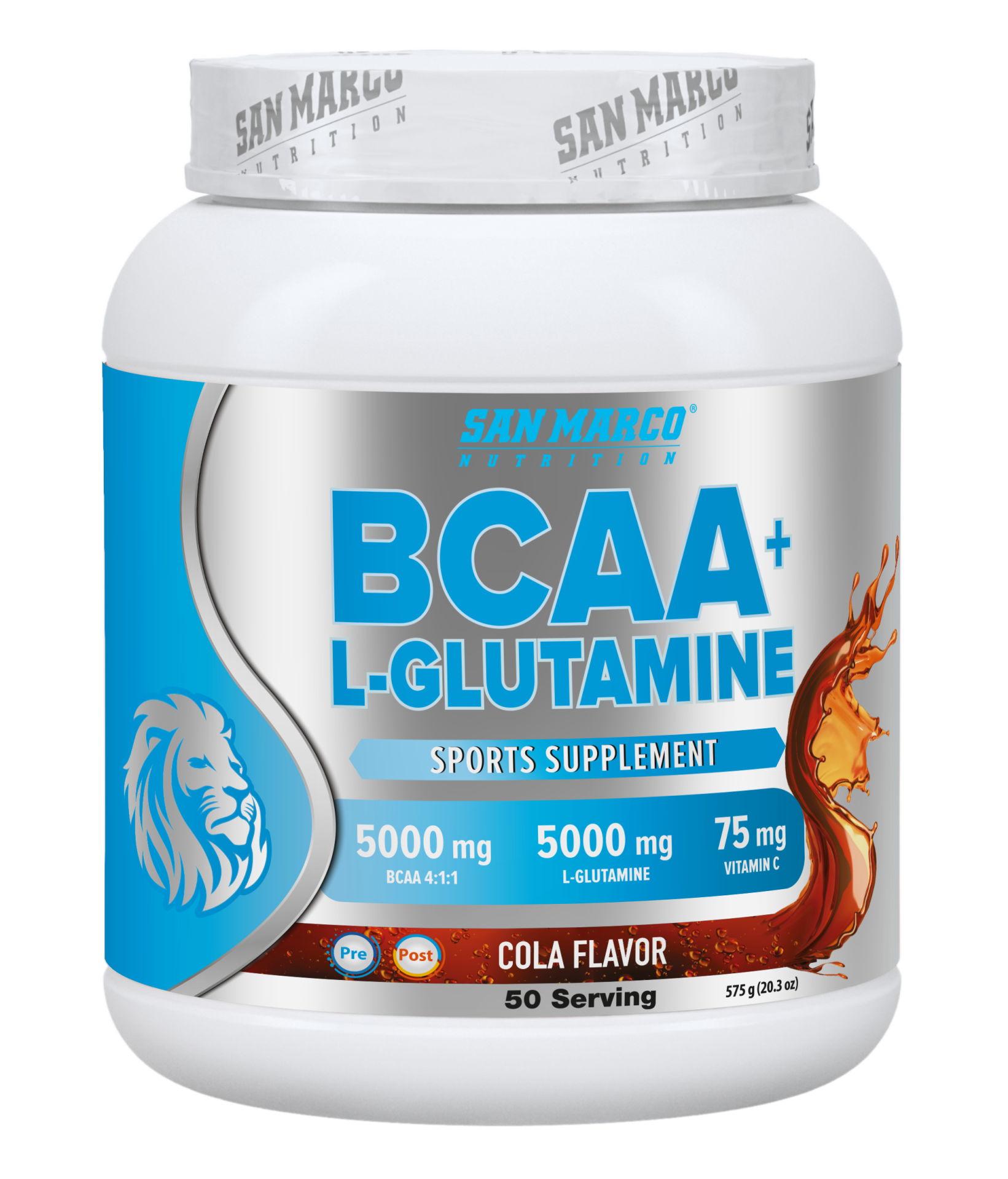 Sanmarco BCAA+ L-Glutamine Kola Aromalı 575 Gr