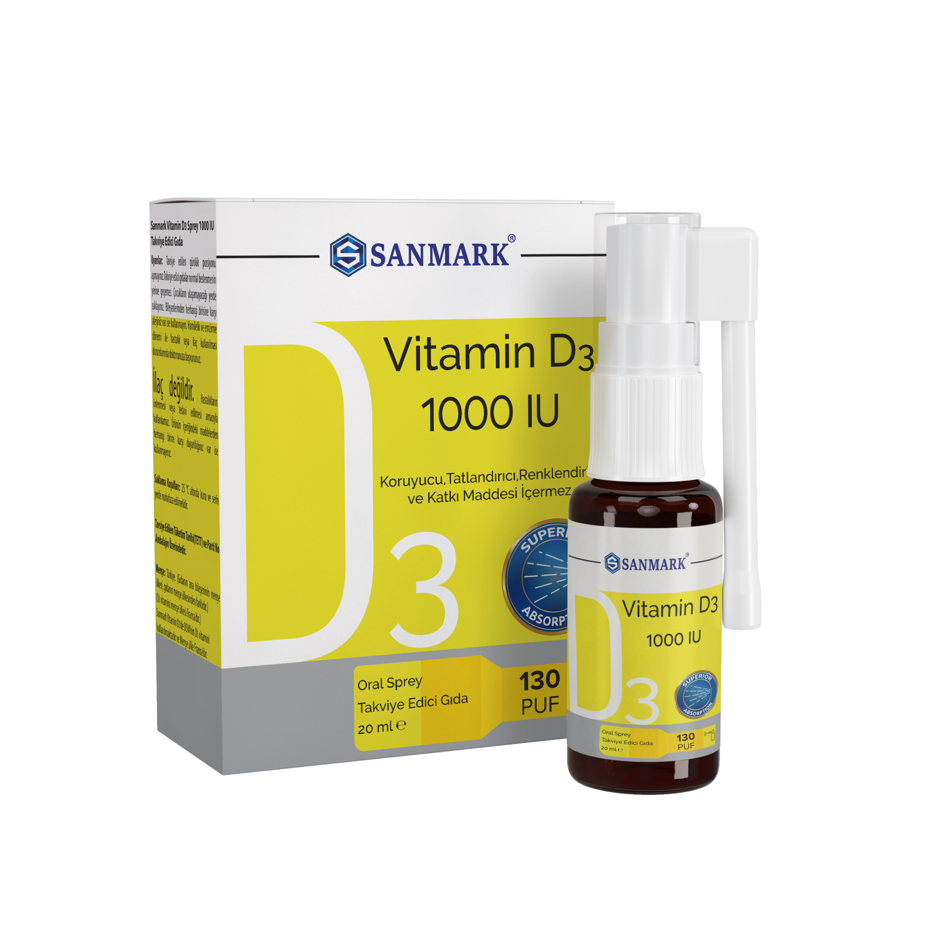 SANMARK VİTAMİN D3 1000 IU